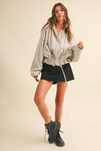 Linen Stripe Jacket