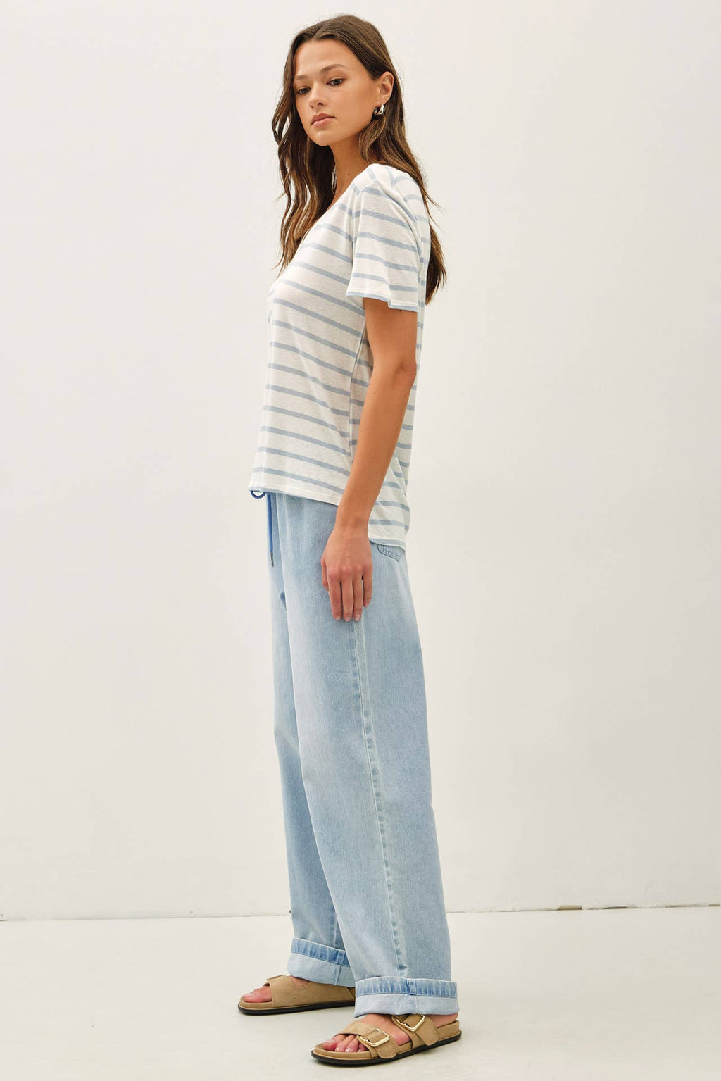 Cotton Linen Blend Tee