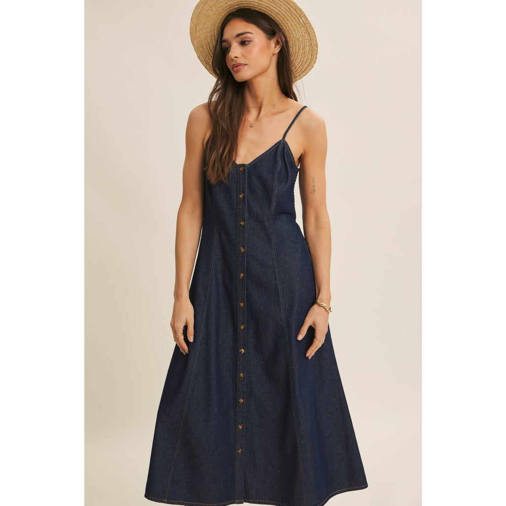 Denim Midi Dress