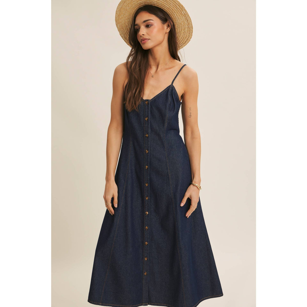 Denim Midi Dress