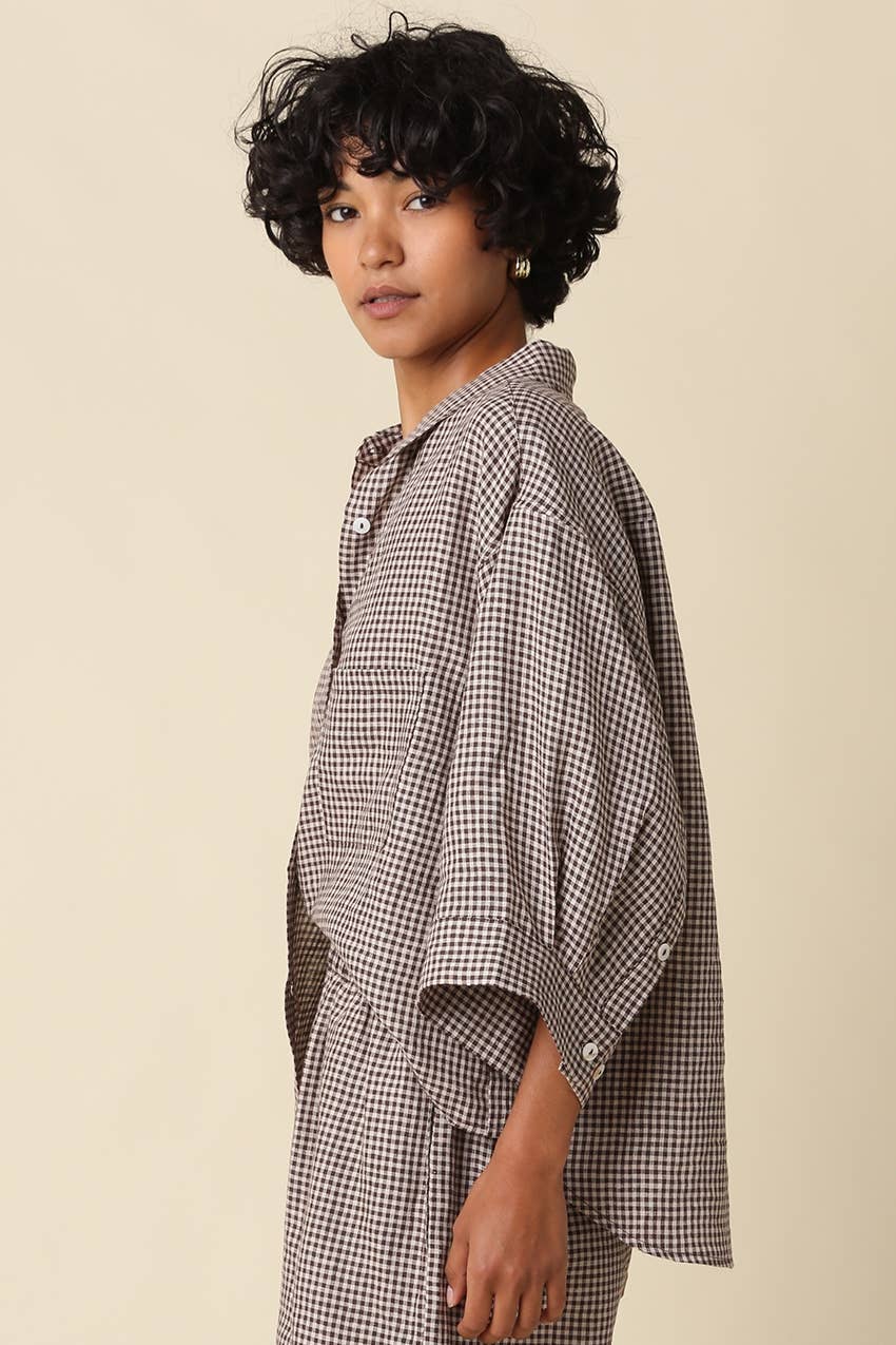 Gingham Linen Shirt