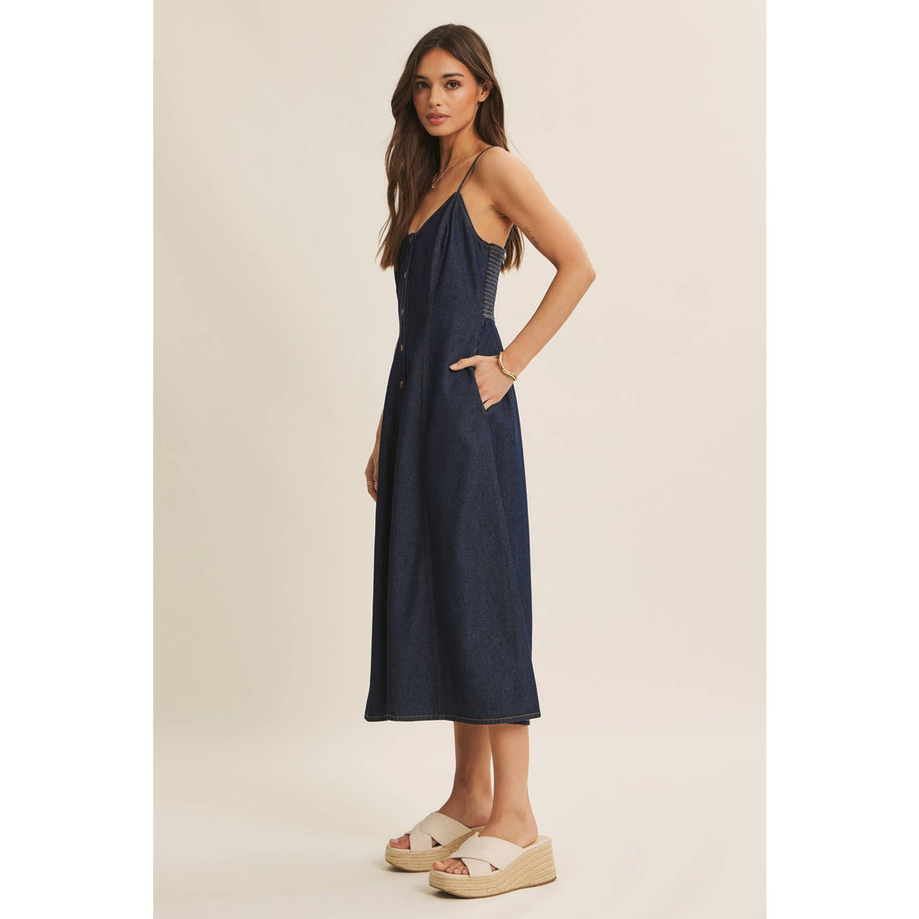 Denim Midi Dress