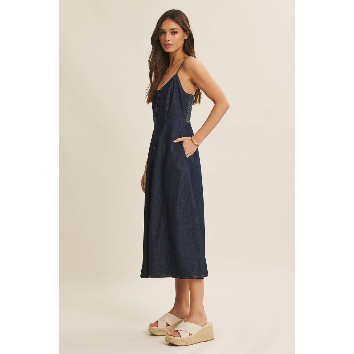 Denim Midi Dress