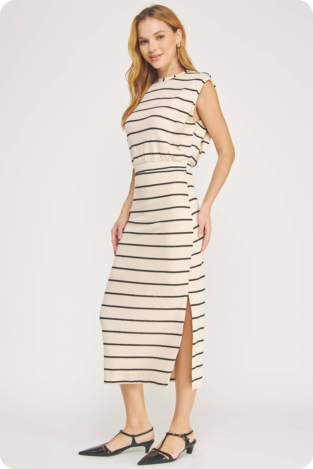 Striped Midi Dress