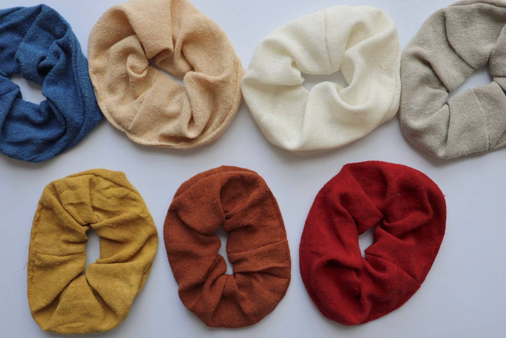 Final Sale-Raw Silk Hair Scrunchies