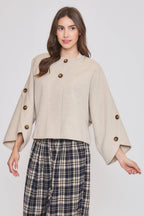 Wool-Blend Cape Coat