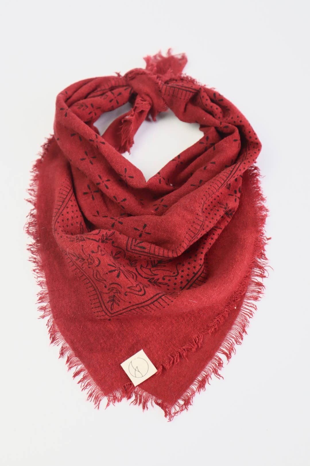Final Sale-Red Naturally Dyed Bandana