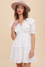 FInal Sale-Tiered Floral Mini Dress
