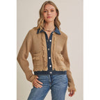Denim Sweater Cardigan