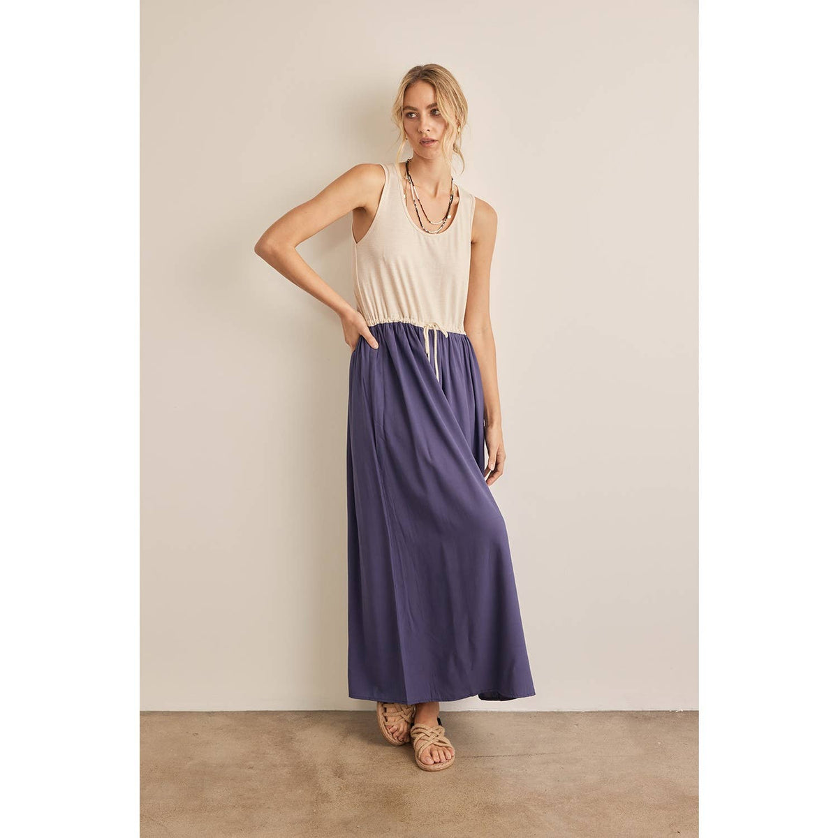 Final Sale-Two Tone Maxi Dress