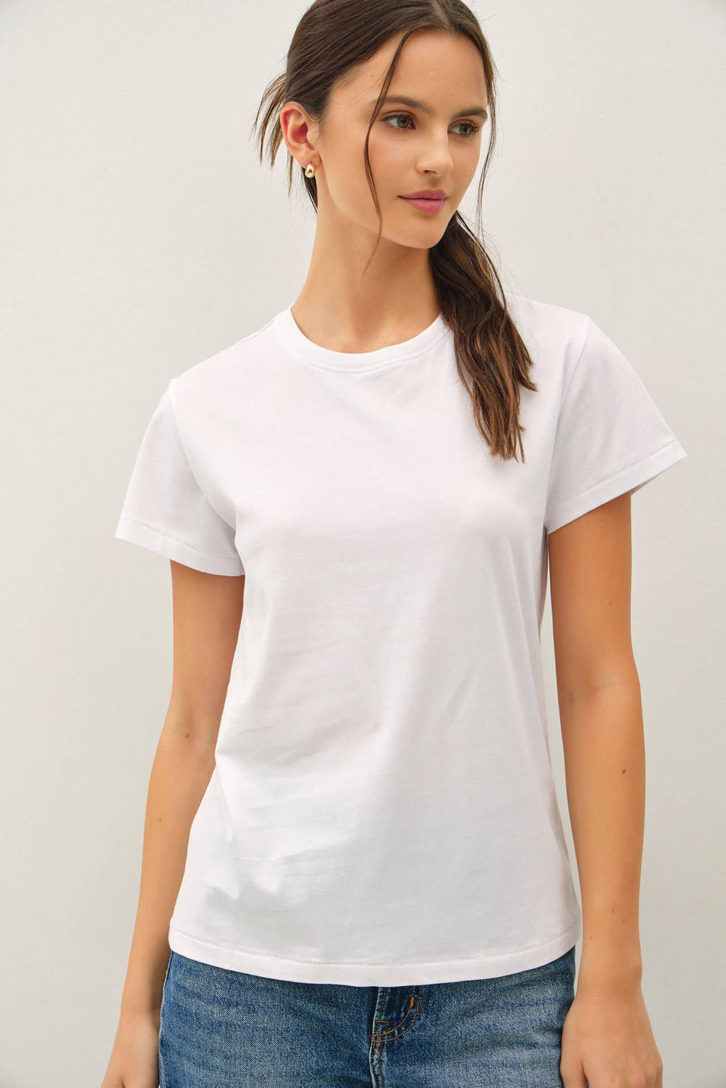 Cotton Jersey Crewneck