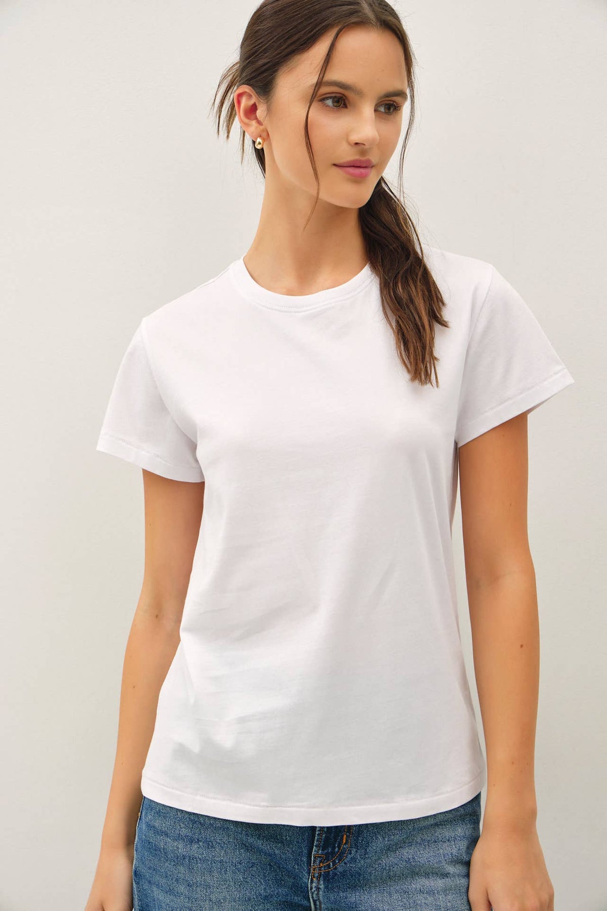 Cotton Jersey Crewneck