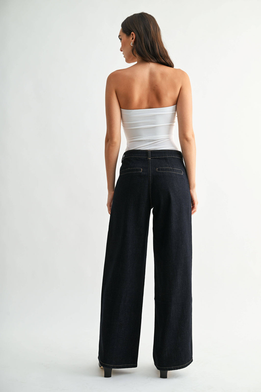 Flap Patch Pocket Wide Leg