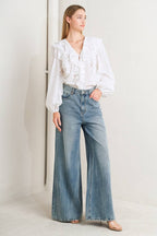 Dotted Woven Top