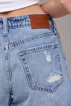 Final Sale-Finn Distressed High Rise Short
