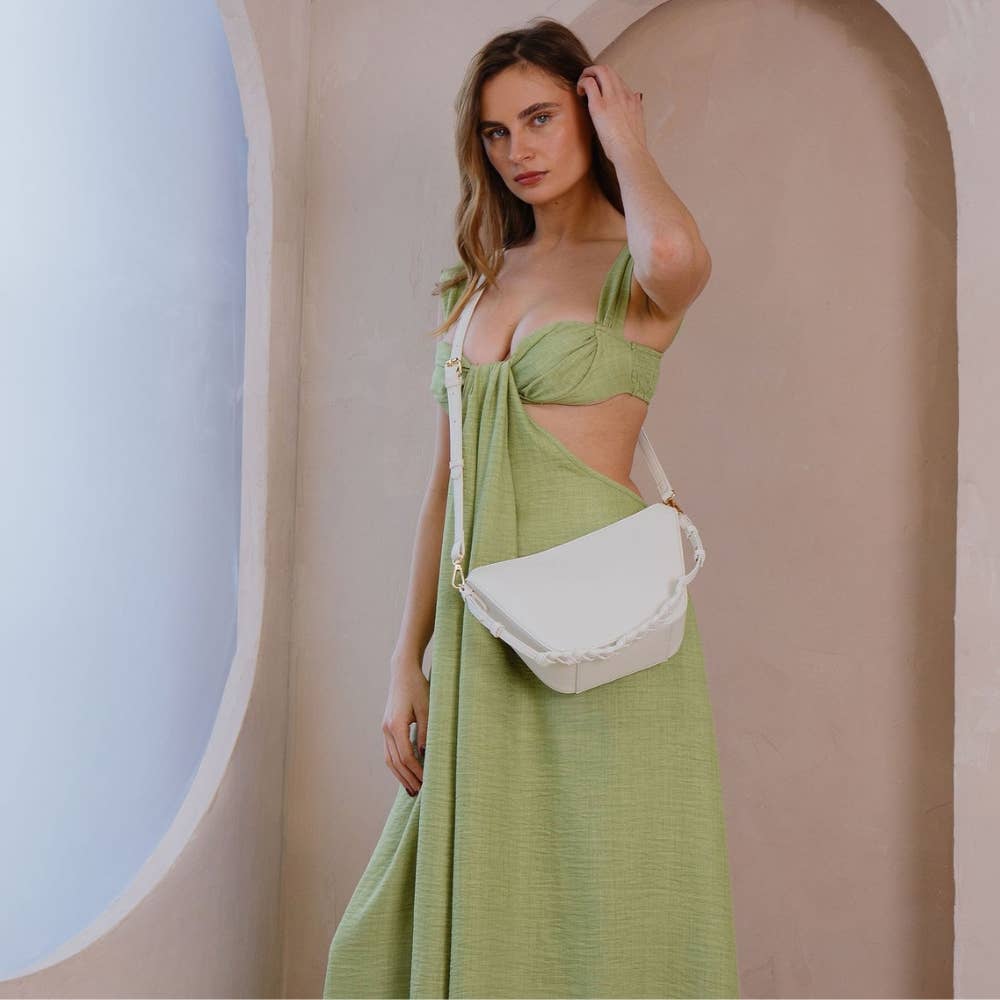 Final Sale-Audrina Recycled Vegan Crossbody Bag