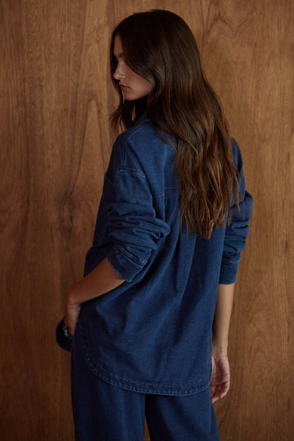 Cotton Button Down Shacket