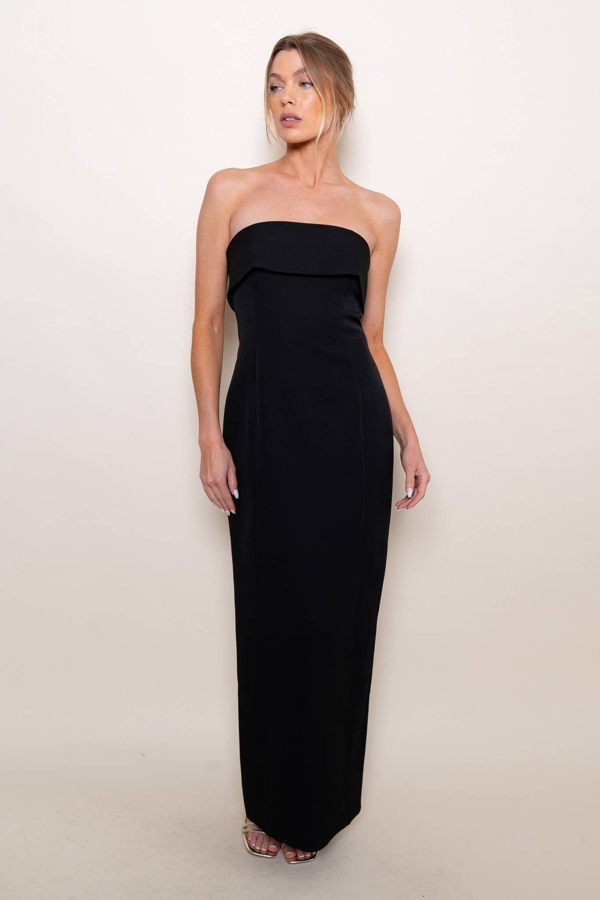 Cocktail Strapless Pencil Maxi Dress