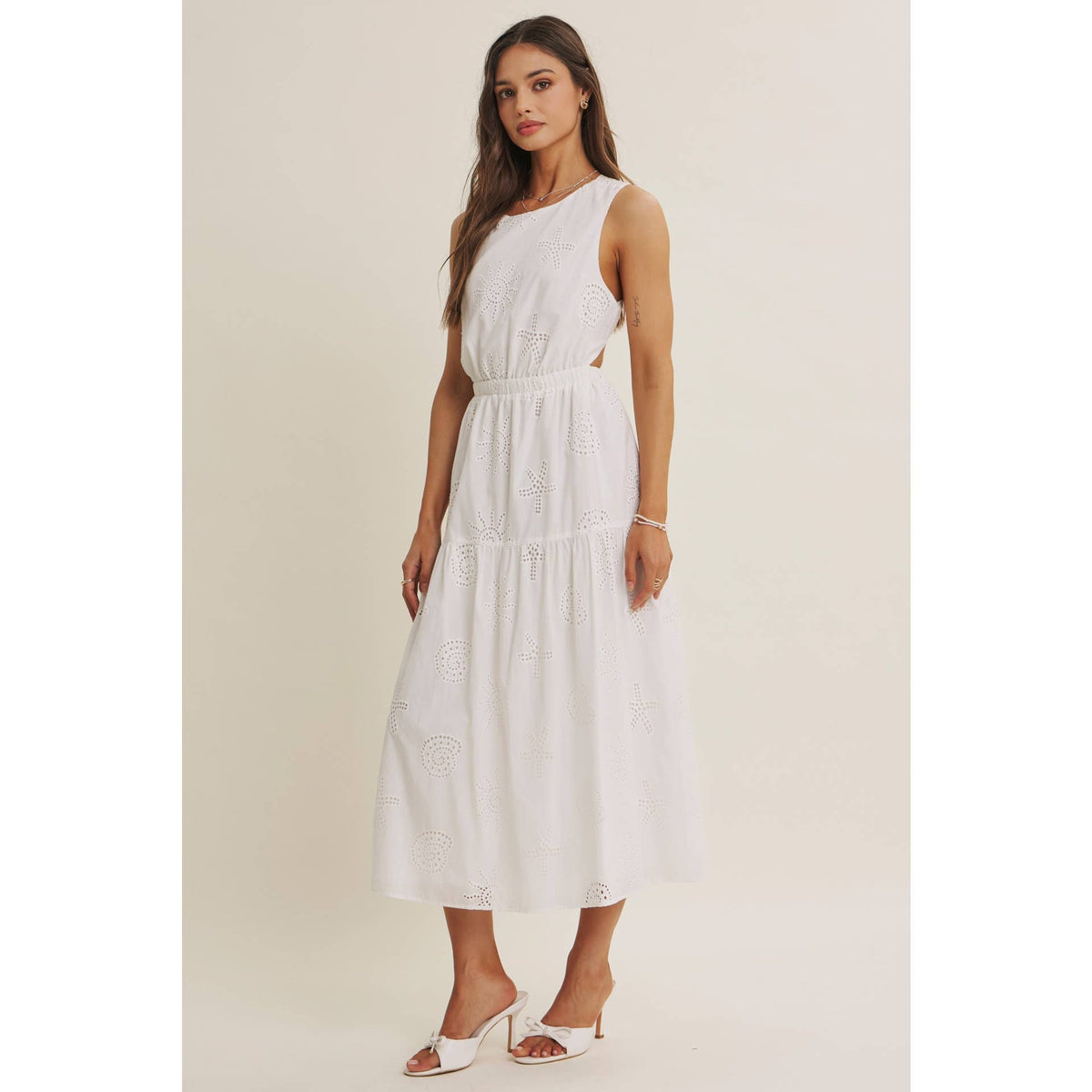 Seashell Eyelet Midi