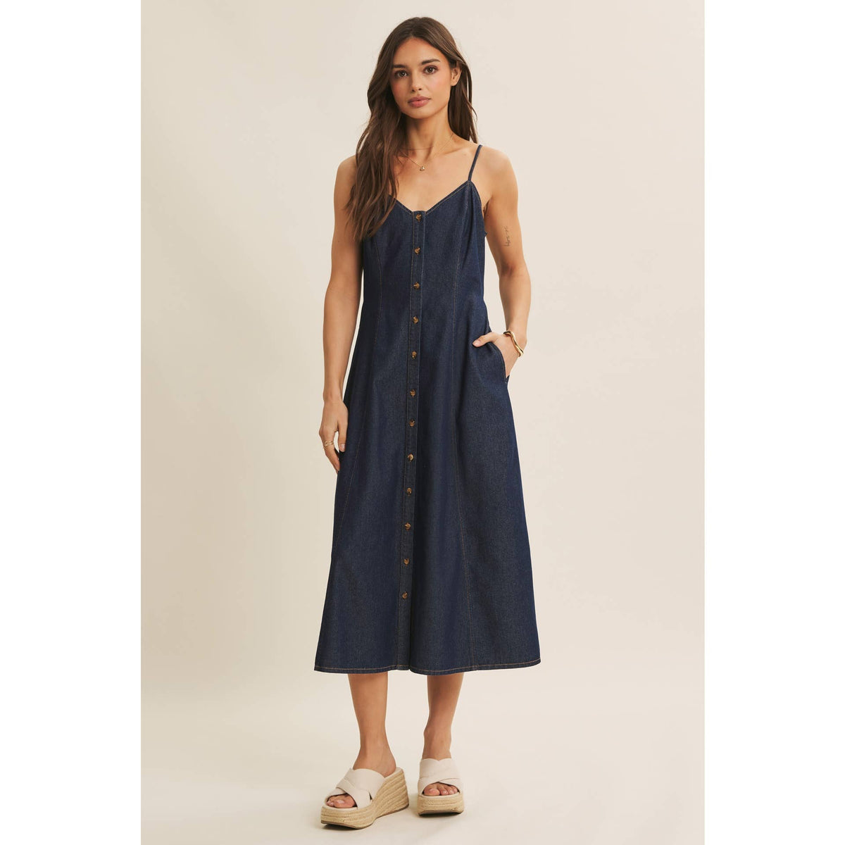 Denim Midi Dress