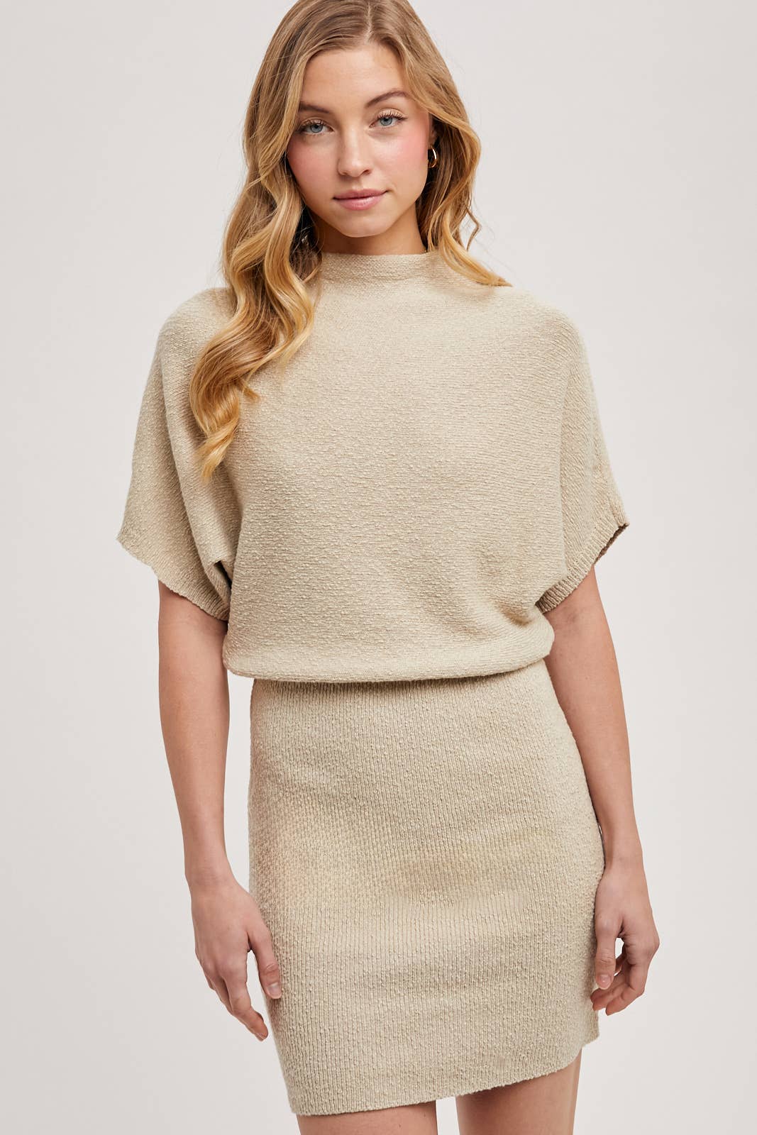 Dolman Knit Sweater Dress