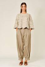 Eyelet Terry Sweatshirt