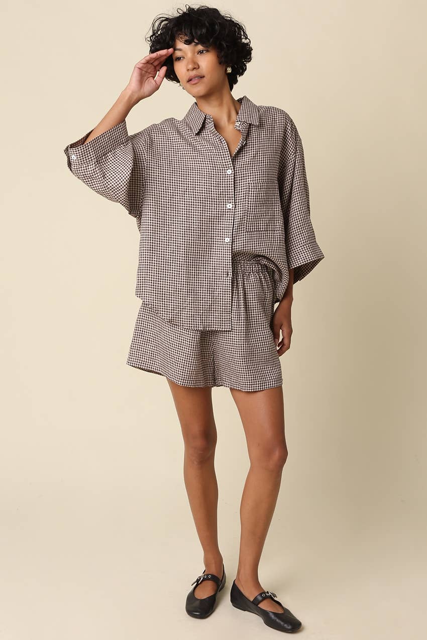 Gingham Linen Shirt