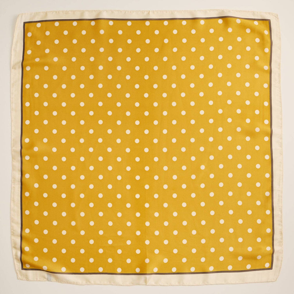 Final Sale-Polka Dot Square Scarf