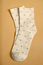 Final Sale-Heart Crew Socks