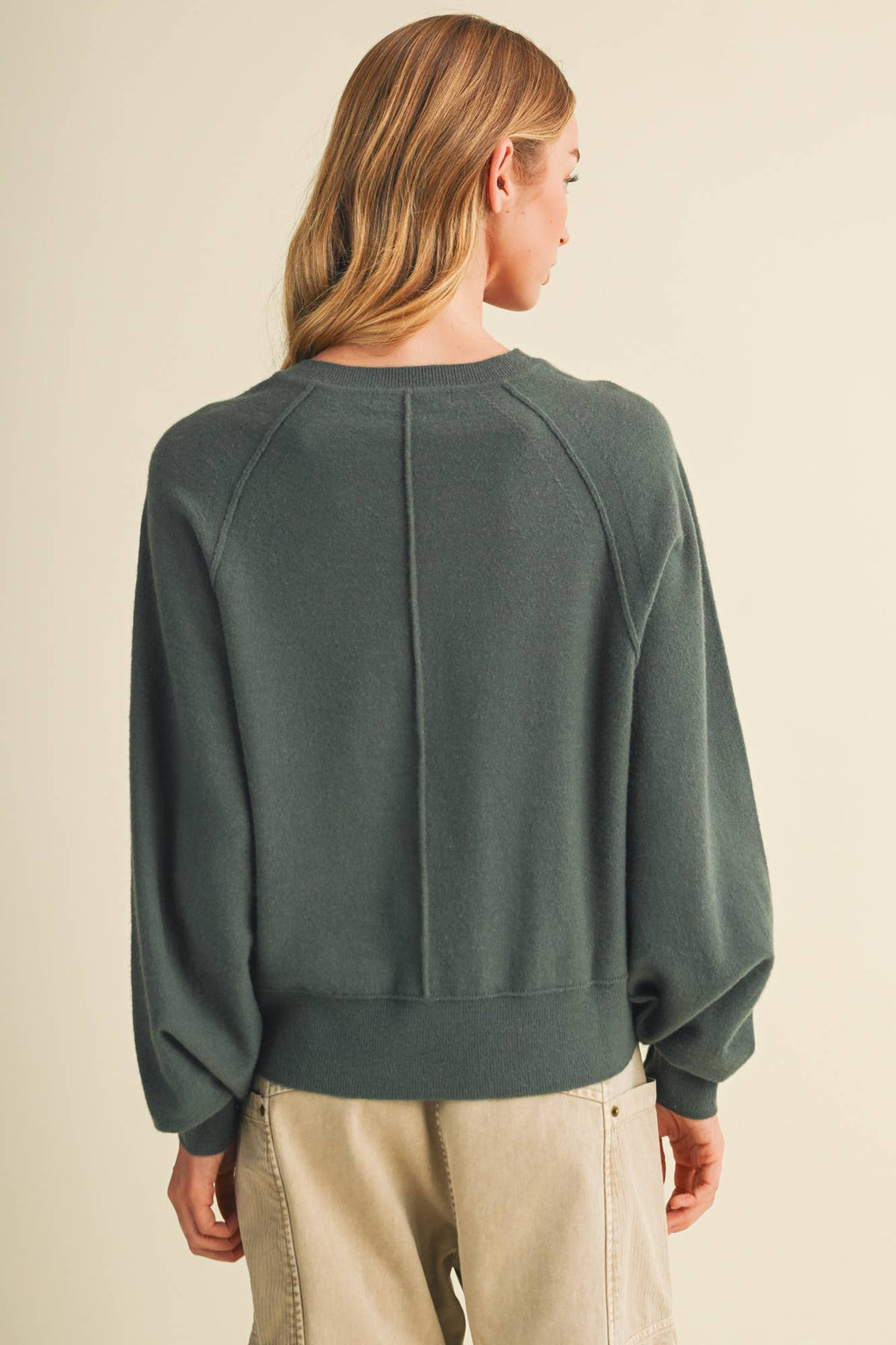Knit Henley Raglan