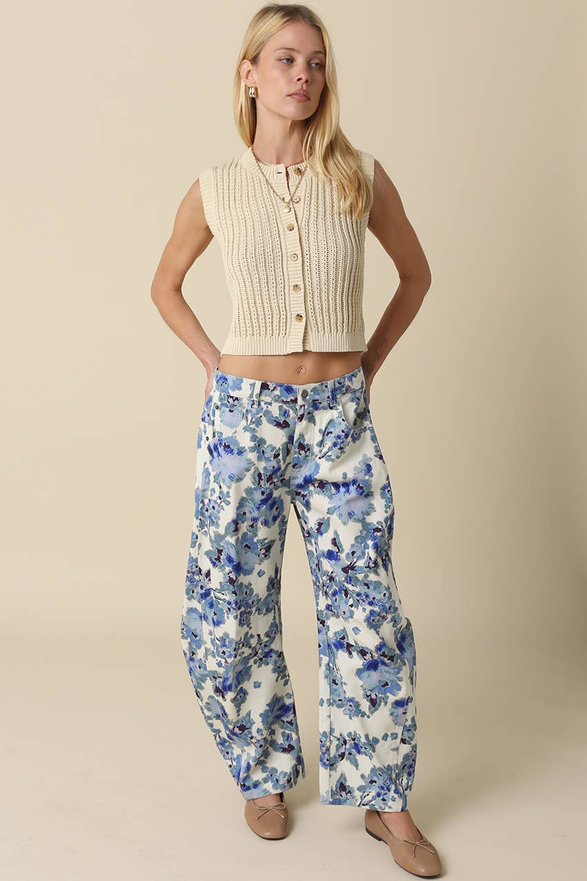 Final Sale-Suzy Floral Baggy Pants