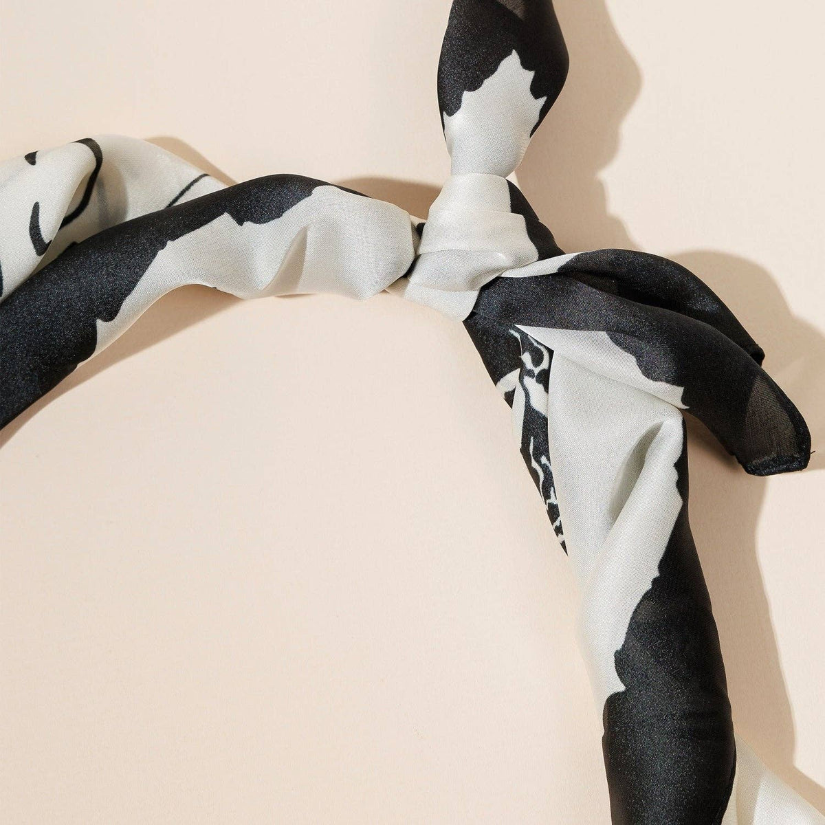 Final Sale-Abstract Floral and Horseshoe Scarf