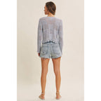Final Sale-Cardigan W/Scallop Hem