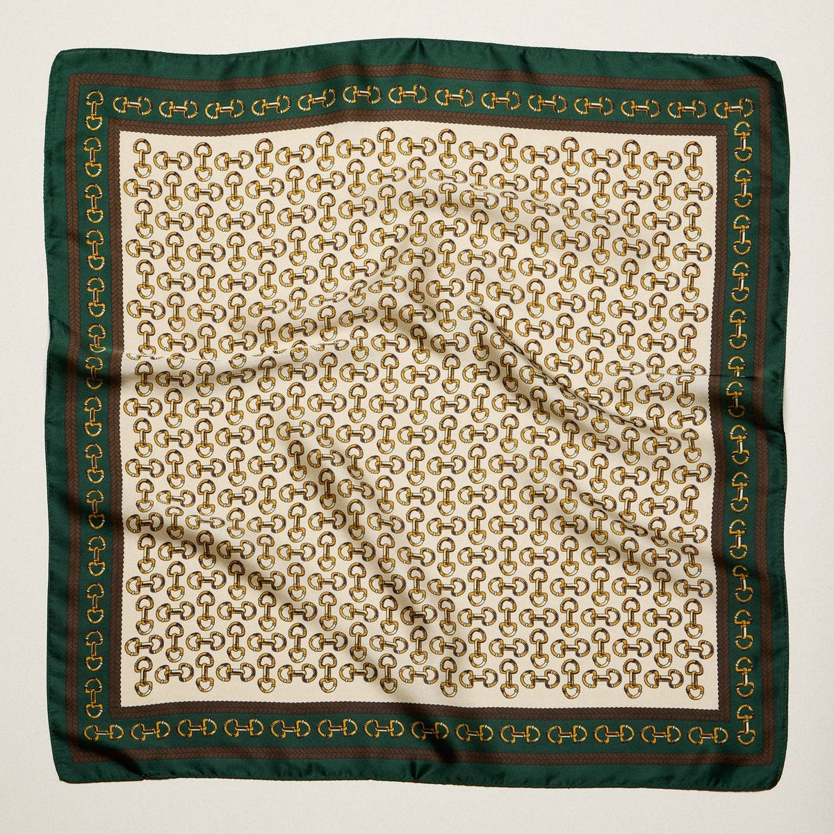 Final Sale-Classic Chain Print Square Scarf