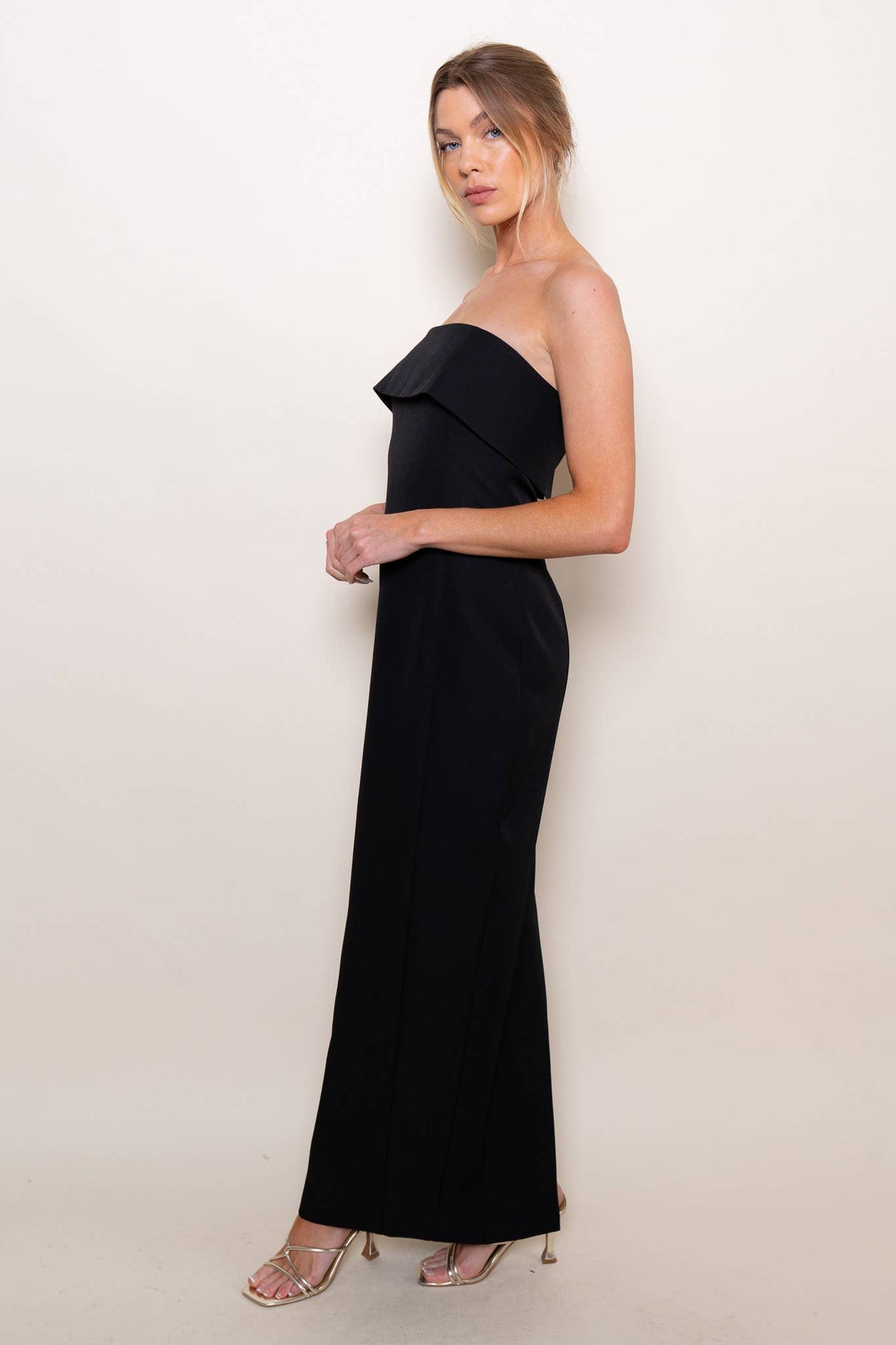 Cocktail Strapless Pencil Maxi Dress