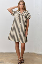 Stripe Button Up Dress