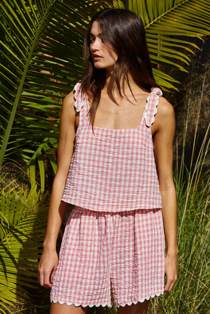 Final Sale-Gingham Shorts