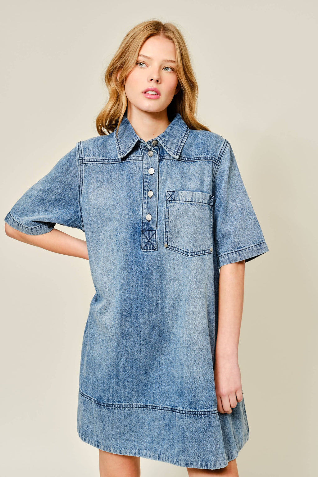 Denim Mini Dress