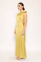 Backless Rose Maxi Dress