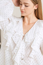 Dotted Woven Top