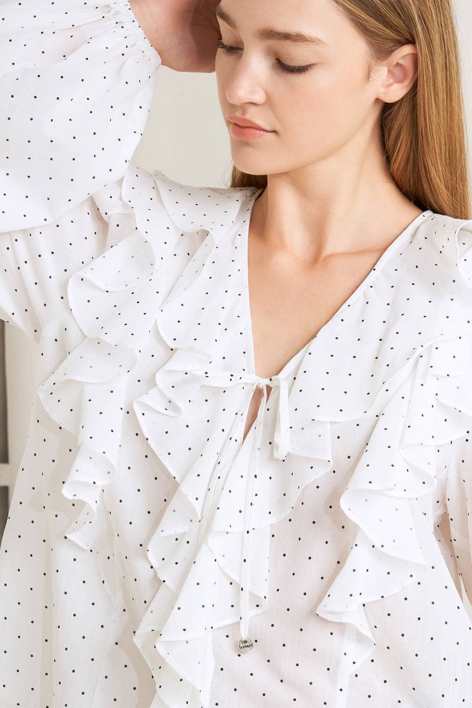Dotted Woven Top
