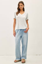 Cotton Linen Blend Tee