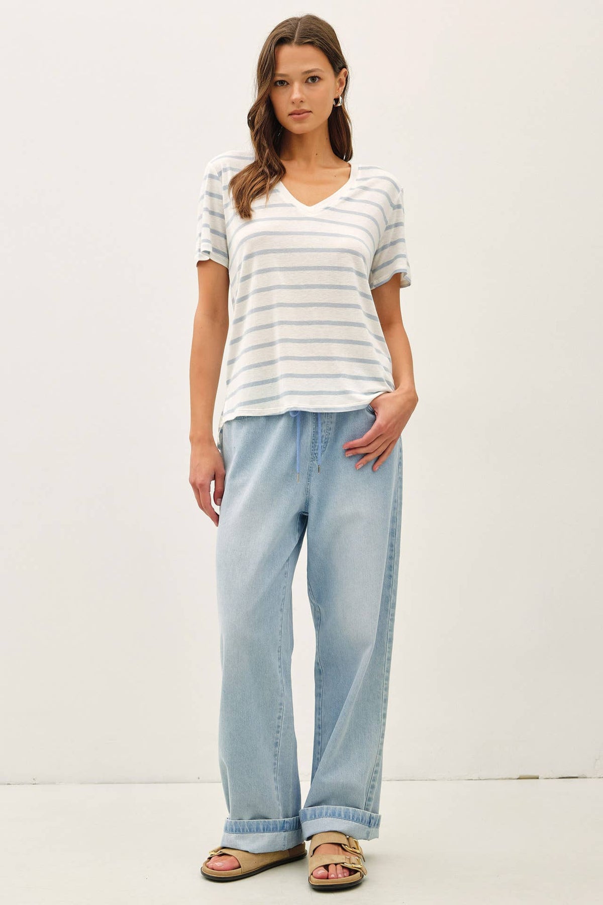 Cotton Linen Blend Tee