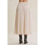 Classic Polka Dot Midi Skirt