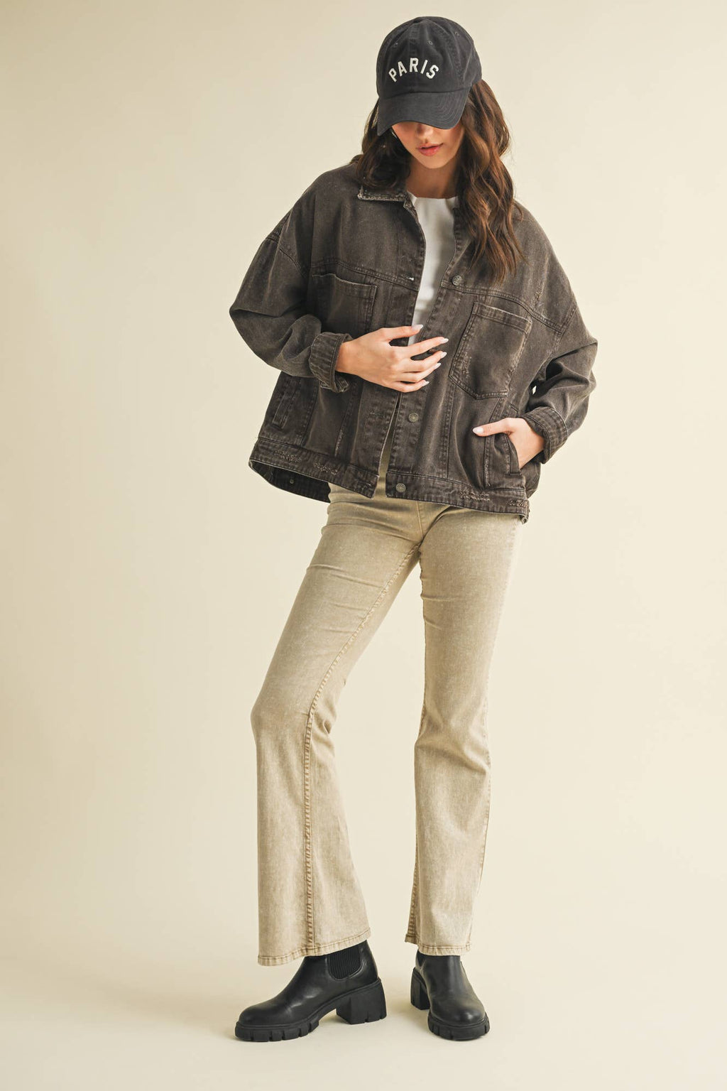 Vintage Wash Pleated Jacket