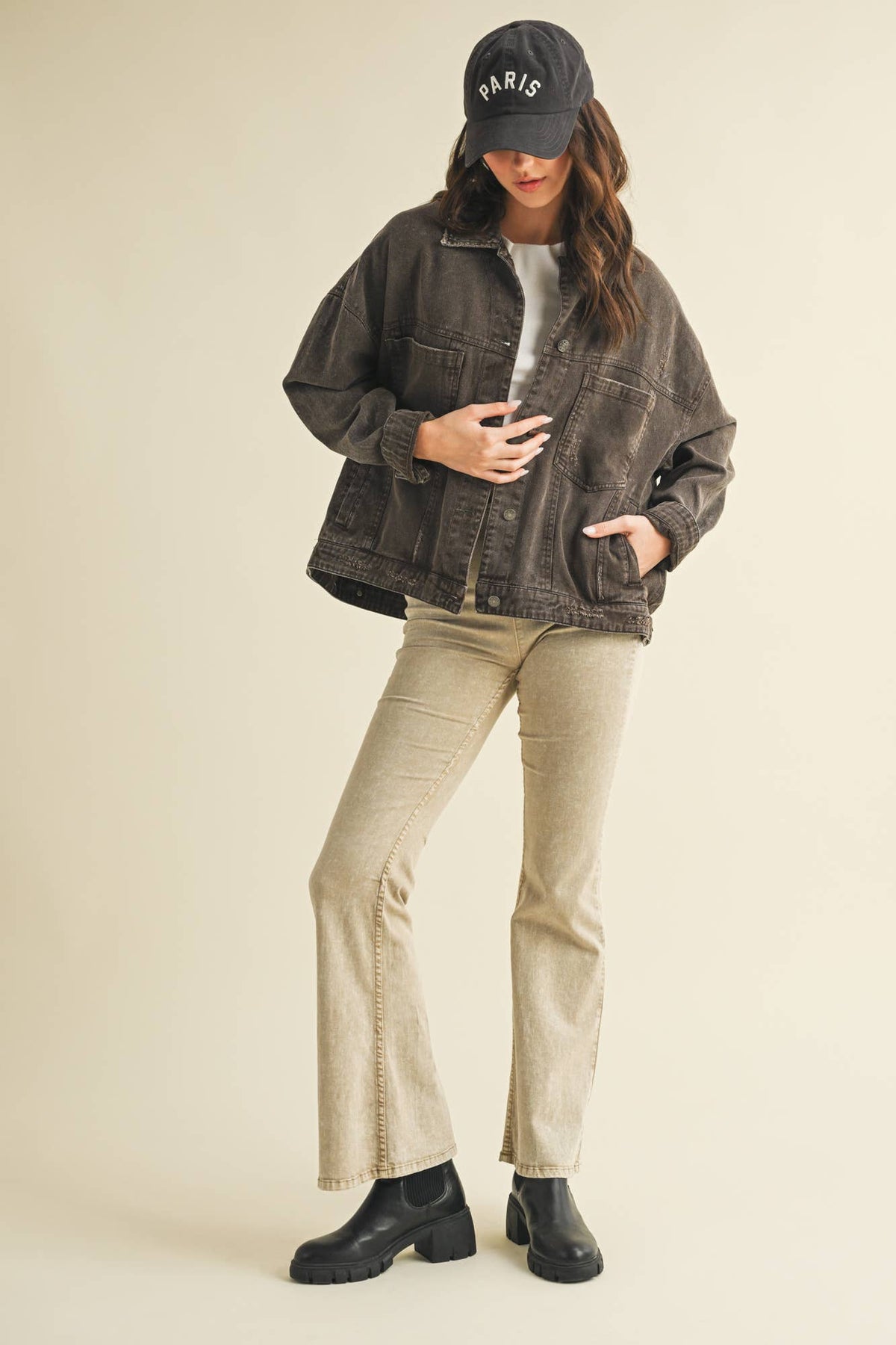 Vintage Wash Pleated Jacket