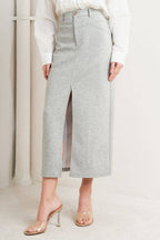 Final Sale-Knit Midi Skirt