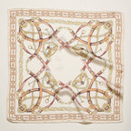 Final Sale-Classic Equestrian Chain Square Scarf