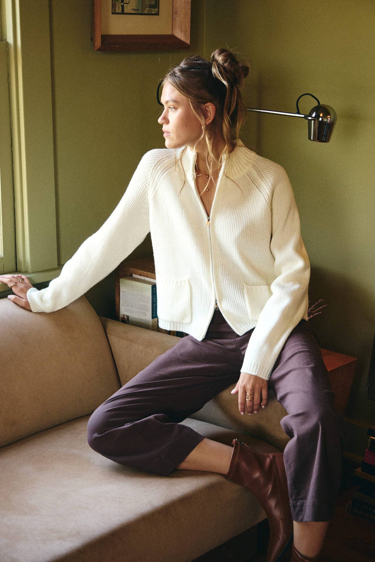 2-Way Zip Sweater Jacket