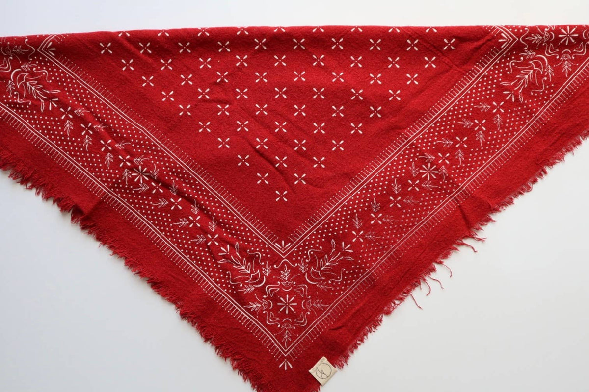 Final Sale-Poppy Naturally Dyed Bandana